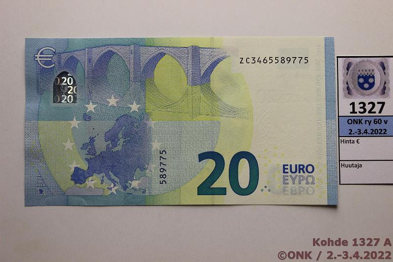 k-1327-a.jpg - Kohde 1327, lhthinta: 25 € / myyntihinta: 26 € Belgia 3/3/Z2 ZC3465589775 Dra Z002 E2, kunto: 9