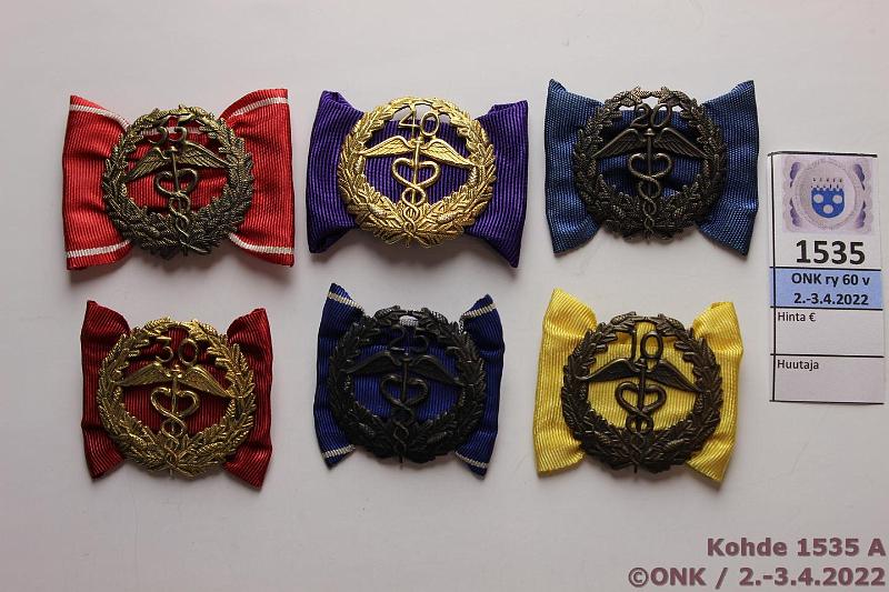 k-1535-a.jpg - Kohde 1535, lhthinta: 25 € / myyntihinta: 25 € Keskuskauppakamari (6) 1948-89 10, 20, 25, 30, 35 ja 40 v. Ag 813-830, kunto: 8-9