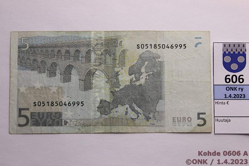 k-0606-a.jpg - Kohde 606 (kuva 1/2), l�ht�hinta: 30 &euro; / myyntihinta: 40 &euro; Italia 1/1/S/J4 S05185046995 Dui J004 I6, tyyppi B, tahra. Hyvin harvinainen laatta!, kunto: 4