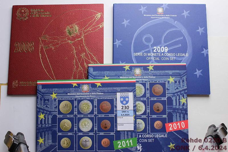 k-0230-b.jpg - Kohde 230 (kuva 2/2), lhthinta: 90 € / ei tarjouksia Italia 2002-11 (9) BU, -02(2 eril), -04, -06, -07, -08, -09, -10, -11, kunto: 9