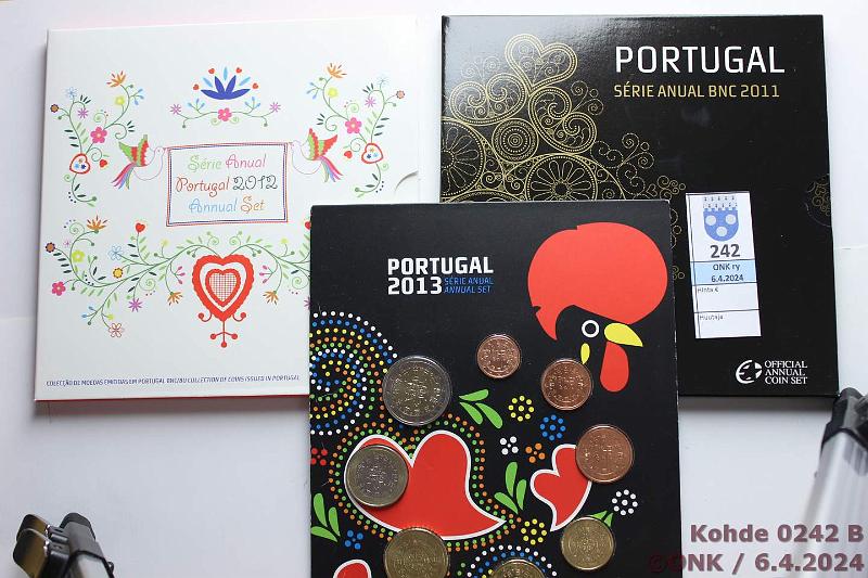 k-0242-b.jpg - Kohde 242 (kuva 2/2), lhthinta: 80 € / myyntihinta: 80 € Portugali 2003-13 (7) BU/UNC, -03, -08, -09, -10, -11, -12, -13, kunto: 9