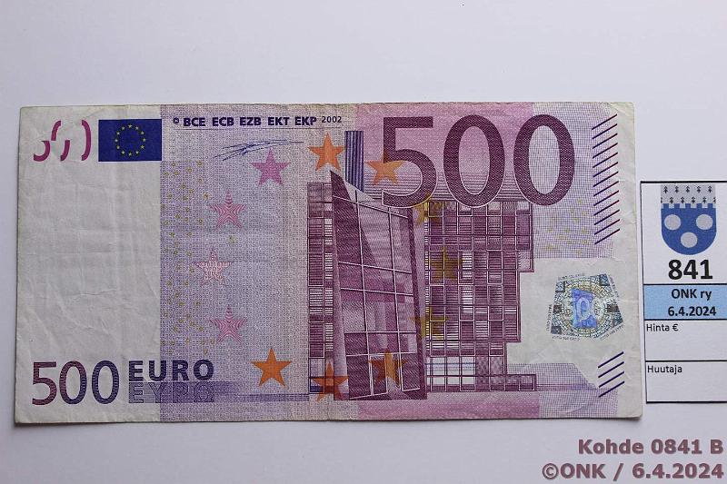 k-0841-b.jpg - Kohde 841 (kuva 2/2), l�ht�hinta: 800 &euro; / ei tarjouksia Irlanti 7/1/T/F1 T00000566421 Dui F001 B3, harvinaisin 500&euro;, ensimm�inen lajiaan Suomen huutokaupoissa!, kunto: 4