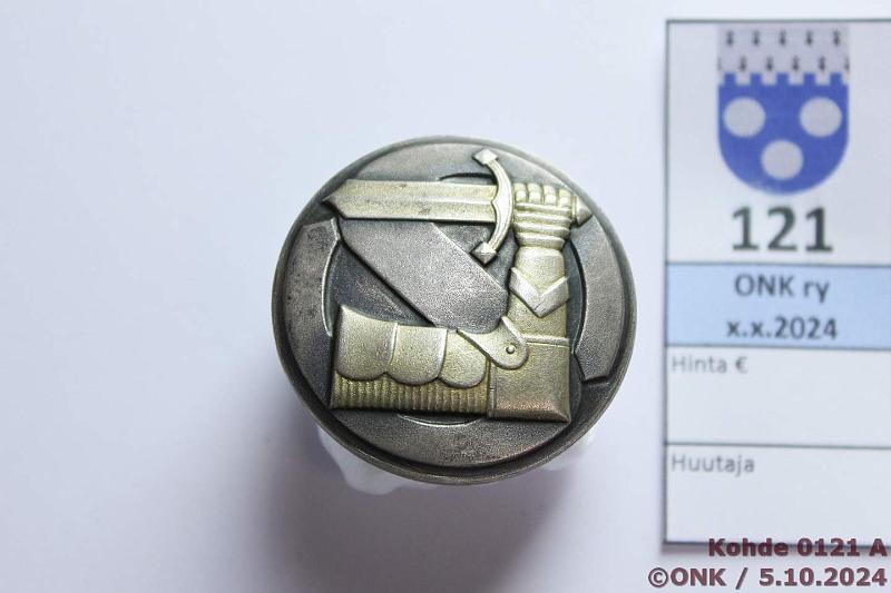 k-0121-a.jpg - Kohde 121 (kuva 1/2), lhthinta: 15 € / myyntihinta: 21 € Sk 1. lk harrastemerkki Ag 813H, F6=1935, n:o 14934, kunto: 7
