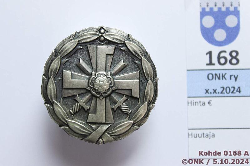 k-0168-a.jpg - Kohde 168 (kuva 1/2), lhthinta: 8 € / myyntihinta: 10 € Sotien 1939-1945 invmr, kunto: 8