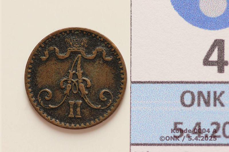 k-0004-a.jpg - Kohde 4 (kuva 1/2), lhthinta: 25 € / ei tarjouksia 1 p 1867 SNY 4.2, kunto: 5/6