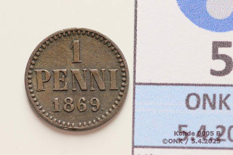 k-0005-b.jpg - Kohde 5 (kuva 2/2), lhthinta: 30 € / ei tarjouksia 1 p 1869 SNY 5.1.1, kunto: 4/5