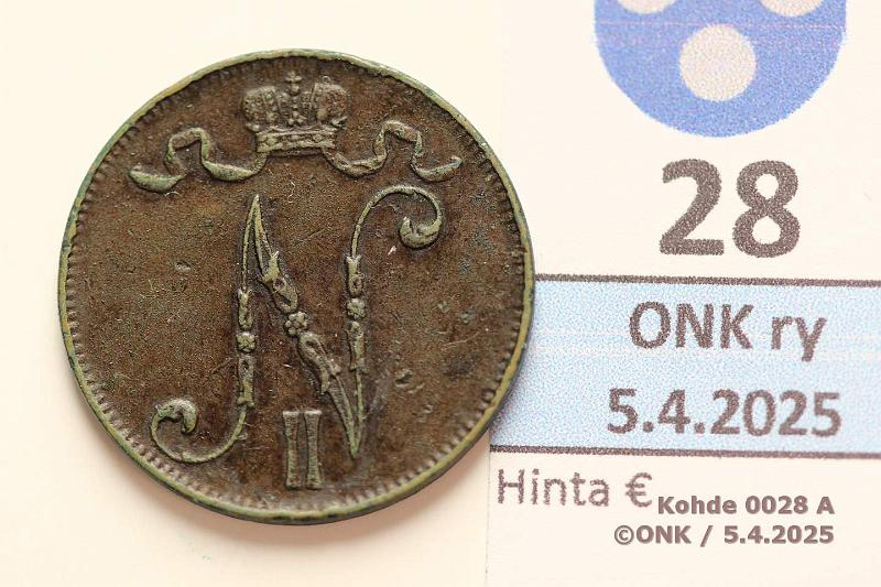 k-0028-a.jpg - Kohde 28 (kuva 1/2), lhthinta: 15 € / myyntihinta: 22 € 5 p 1910 Prvja, pij, kunto: 5