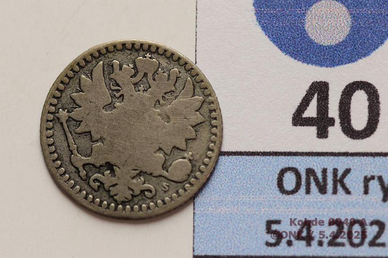 k-0040-a.jpg - Kohde 40 (kuva 1/2), lhthinta: 250 € / ei tarjouksia 25 p 1867 Ag, kunto: 2/3