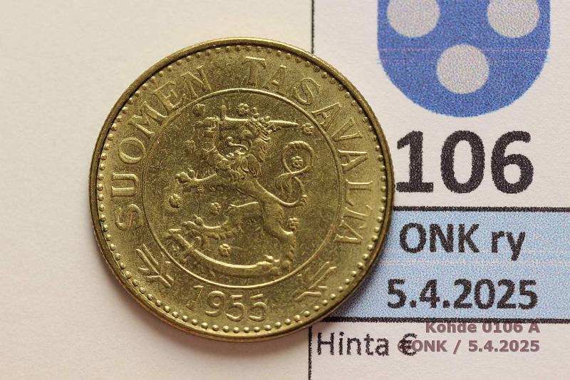 k-0106-a.jpg - Kohde 106 (kuva 1/2), lhthinta: 60 € / myyntihinta: 60 € 50 mk 1955 Loistelias!, kunto: 9