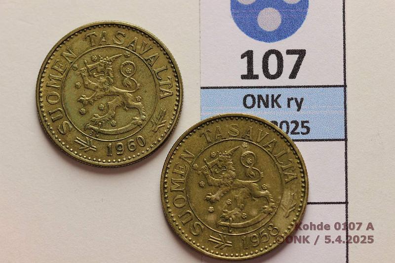 k-0107-a.jpg - Kohde 107 (kuva 1/2), lhthinta: 18 € / myyntihinta: 22 € 50 mk 1958, -60, kunto: 5, 6
