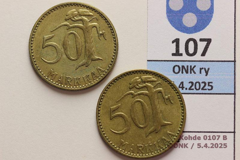 k-0107-b.jpg - Kohde 107 (kuva 2/2), lhthinta: 18 € / myyntihinta: 22 € 50 mk 1958, -60, kunto: 5, 6