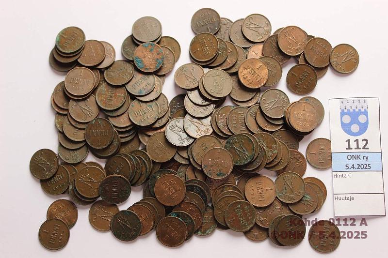 k-0112-a.jpg - Kohde 112, lhthinta: 70 € / ei tarjouksia 1 p (188) 1883-1917 Ok er, muutamia huonompia, kunto: 4-8