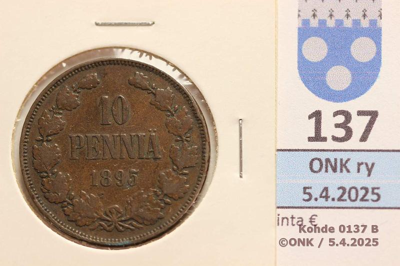 k-0137-b.jpg - Kohde 137 (kuva 2/2), lhthinta: 10 € / ei tarjouksia 10 p 1895 Kiertynyt meisti n. 10, kunto: 3