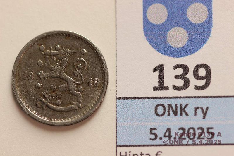 k-0139-a.jpg - Kohde 139 (kuva 1/3), lhthinta: 5 € / ei tarjouksia 50 p 1946 Tunnuspuolella kaksoispuristus, nkyy hyvin vuosiluvussa, prv, kunto: 3