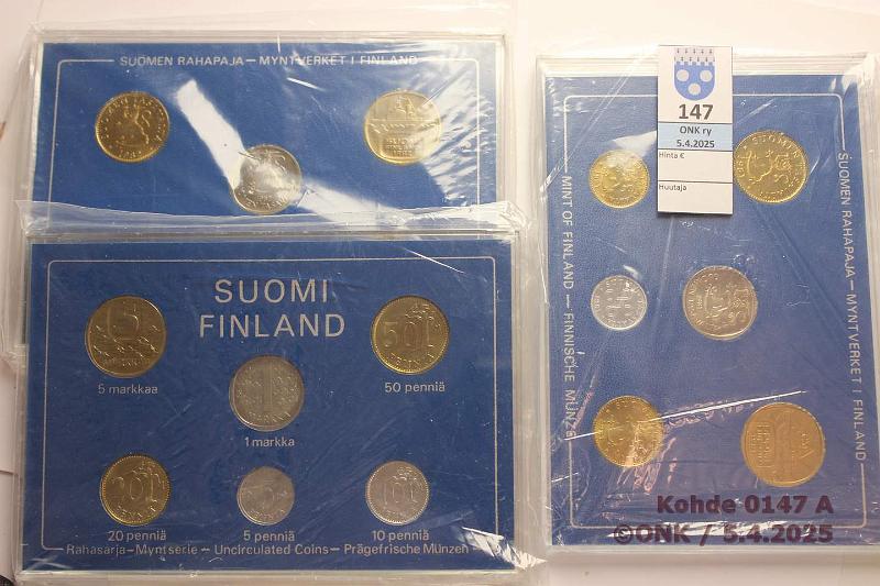 k-0147-a.jpg - Kohde 147 (kuva 1/2), lhthinta: 13 € / myyntihinta: 28 € Rp:n vuosisarjat (9) 1981, -82, -83 K+N, -84, -85, -86, -87 N(2). Hyvkuntoiset!, kunto: 9