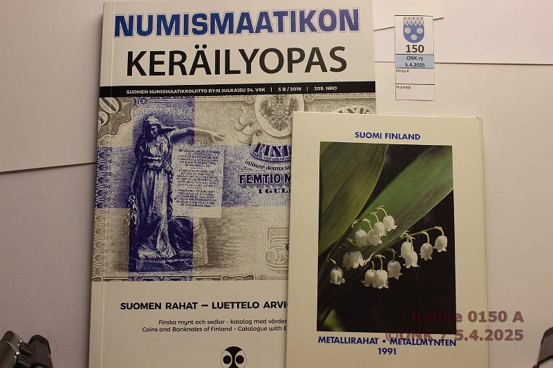 k-0150-a.jpg - Kohde 150, lhthinta: 5 € / myyntihinta: 6 € Rp:n vuosisarja 1991 + Numismaatikon kerilyopas 2018, kunto: 9