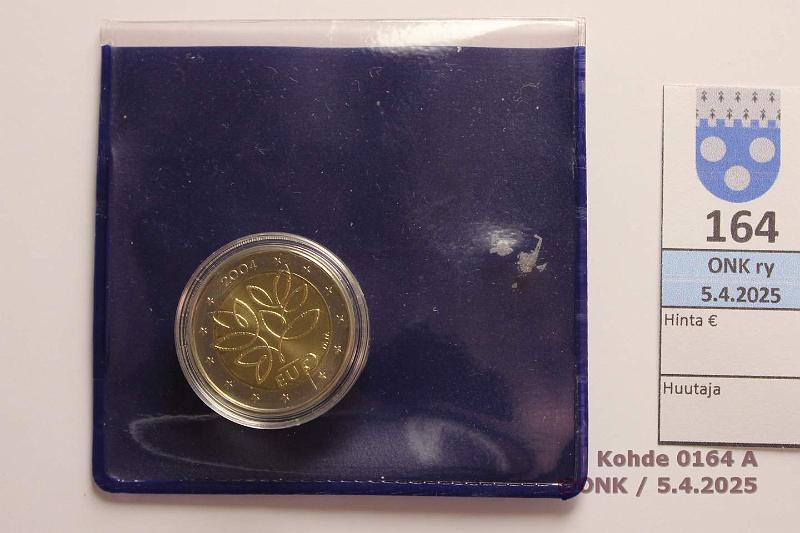 k-0164-a.jpg - Kohde 164, lhthinta: 20 € / myyntihinta: 27 € 2 € Suomi 2004 Risuraha, Monetan kapseli, kunto: 9