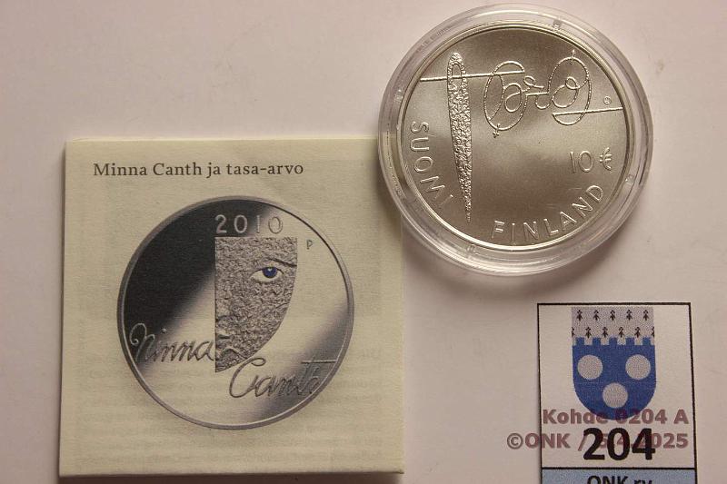 k-0204-a.jpg - Kohde 204, lhthinta: 12 € / myyntihinta: 18 € 10 € 2010 Ag, BU, Canth, kaps, tod, kunto: 9
