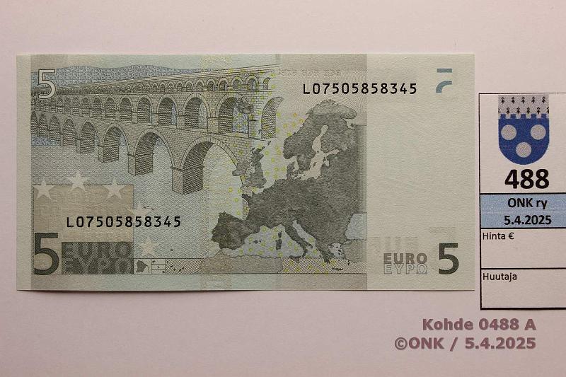 k-0488-a.jpg - Kohde 488, lhthinta: 15 € / ei tarjouksia Suomi 1/1/L/D1 L07505858345 Dui D001 C1, tilauser 75, kunto: 9