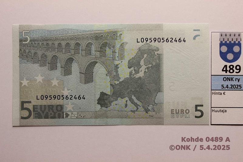 k-0489-a.jpg - Kohde 489, lhthinta: 15 € / ei tarjouksia Suomi  1/2/L/E10  L09590562464  Tri E010  A5, tilauser 95, kunto: 9