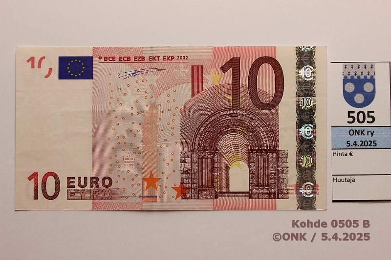 k-0505-b.jpg - Kohde 505 (kuva 2/2), lhthinta: 30 € / myyntihinta: 32 € Itvalta 2/1/N/F3 N38029139004 Dui F003 H3, harvinaisempi laatta, kunto: 5