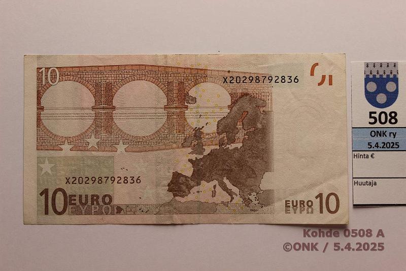 k-0508-a.jpg - Kohde 508, lhthinta: 15 € / myyntihinta: 15 € Saksa 2/1/X/P4 X20298792836 Dui P004 C2, kunto: 5