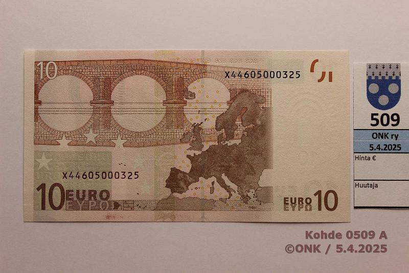 k-0509-a.jpg - Kohde 509, lhthinta: 15 € / ei tarjouksia Saksa 2/2/X/R18 X44605000325 Tri R018 F4, pieni numero 32?, kunto: 9