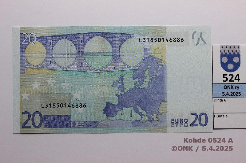 k-0524-a.jpg - Kohde 524, lhthinta: 30 € / myyntihinta: 30 € Suomi 3/2/L/G11 L31850146886 Tri G011 B1, laskurin jlki, kunto: 9