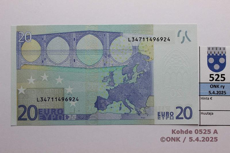 k-0525-a.jpg - Kohde 525, lhthinta: 25 € / myyntihinta: 28 € Suomi 3/2/L/G14 L34711496924 Tri G014 F2, kunto: 9