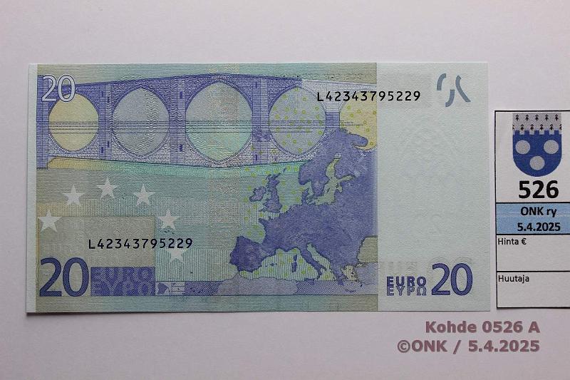 k-0526-a.jpg - Kohde 526, lhthinta: 32 € / ei tarjouksia Suomi 3/3/L/R26 L42343795229 Dra R026 A5, kunto: 9