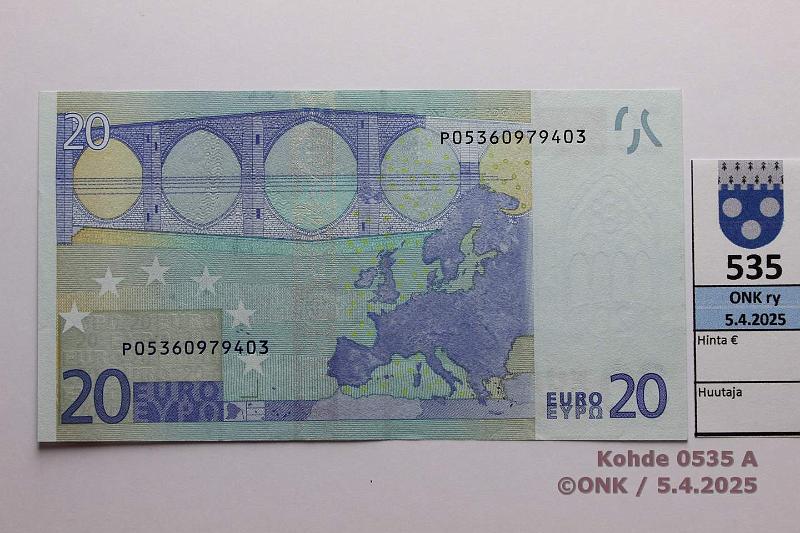 k-0535-a.jpg - Kohde 535, lhthinta: 27 € / myyntihinta: 27 € Hollanti 3/1/P/G2 P05360979403 Dui G002 H4, pintaeloa, ei taitteita, kunto: 8