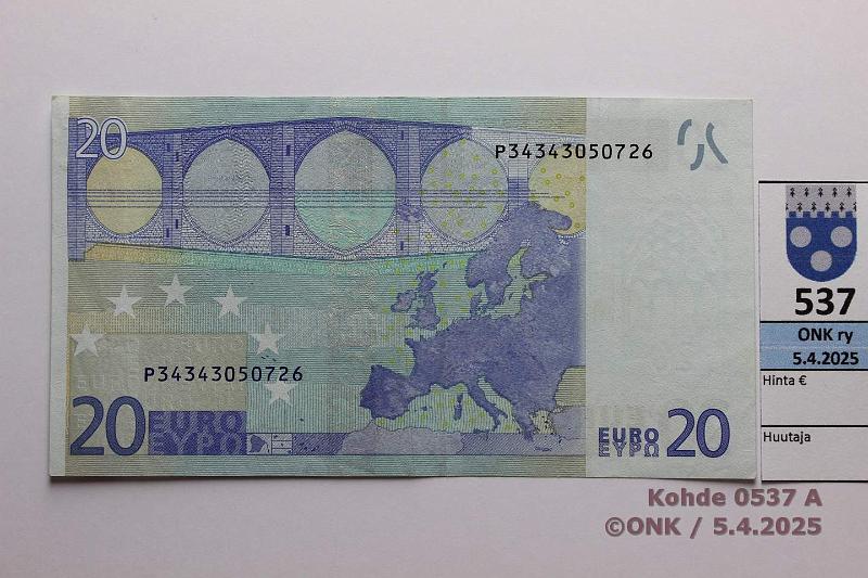 k-0537-a.jpg - Kohde 537 (kuva 1/2), lhthinta: 30 € / ei tarjouksia Hollanti 3/3/P/R21 P34343050726 Dra R021 C4, vaikeampi laatta, kunto: 5