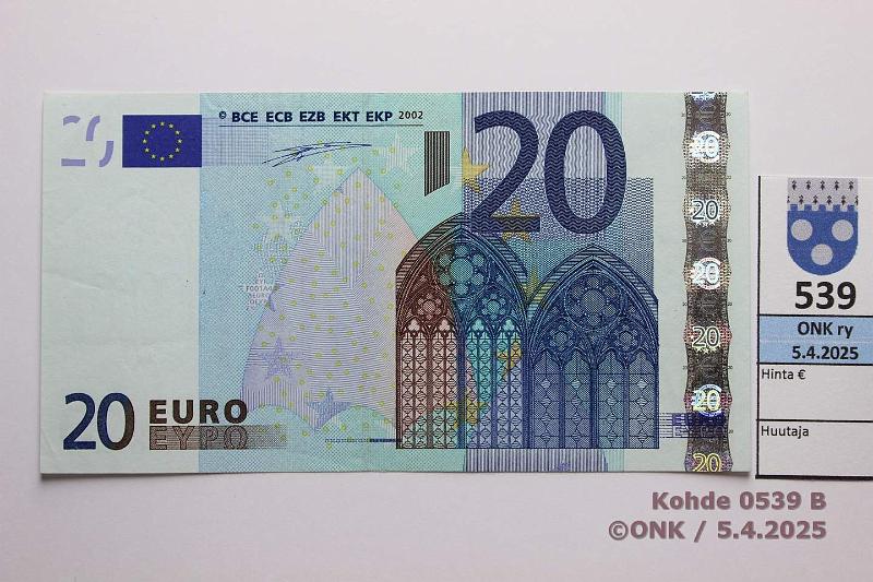 k-0539-b.jpg - Kohde 539 (kuva 2/2), lhthinta: 50 € / myyntihinta: 50 € Itvalta 3/1/N/F1 N41004649794 Dui F001 A4, kunto: 7