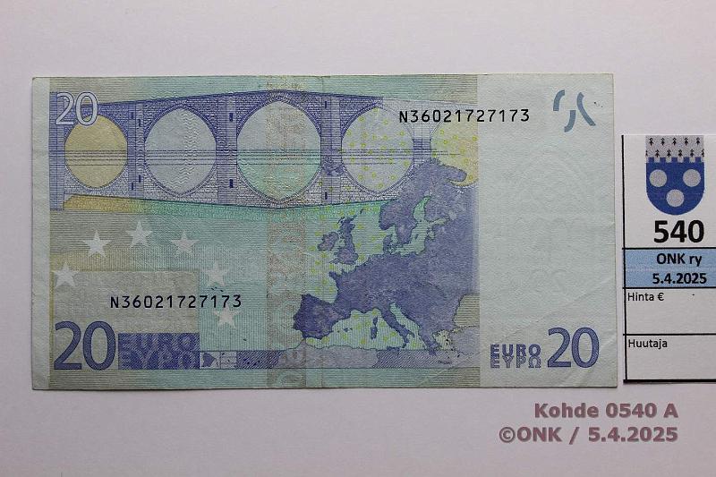k-0540-a.jpg - Kohde 540, lhthinta: 30 € / ei tarjouksia Itvalta 3/2/N/F2 N36021727173 Tri F002 F3, kunto: 5