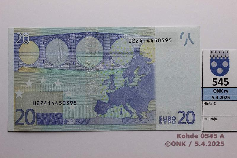 k-0545-a.jpg - Kohde 545 (kuva 1/2), lhthinta: 200 € / ei tarjouksia Ranska 3/1/U/E2 U22414450595 Dui E002 D3, harvinaisempi laatta, kunto: 9