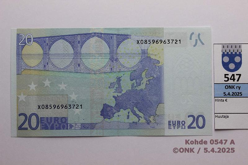 k-0547-a.jpg - Kohde 547, lhthinta: 28 € / ei tarjouksia Saksa 3/1/X/P8 X08596963721 Dui P008 C3, pkj, kunto: 8