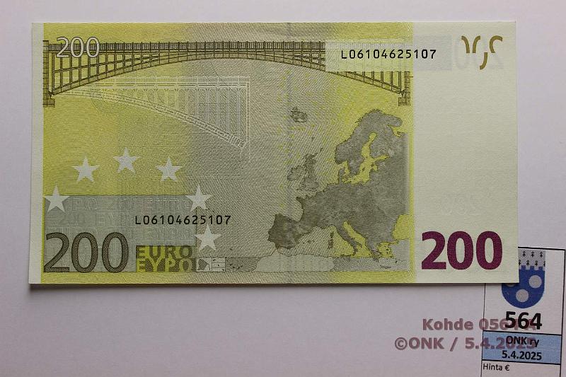 k-0564-a.jpg - Kohde 564 (kuva 1/2), lhthinta: 235 € / ei tarjouksia Suomi 6/1/L/D1 L06104625107 Dui D001 B1, kunto: 9