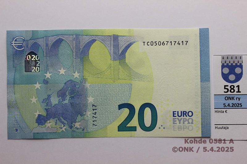 k-0581-a.jpg - Kohde 581 (kuva 1/2), lhthinta: 50 € / myyntihinta: 50 € Irlanti 3/3/T4 TC0506717417 Dra T004 D6, kunto: 9