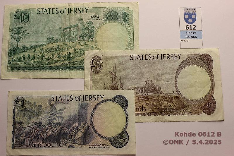 k-0612-b.jpg - Kohde 612 (kuva 2/2), lhthinta: 15 € / myyntihinta: 28 € Jersey 1 + 5 + 10  1976 P#11b, 12b, 13a, kunto: 4-5