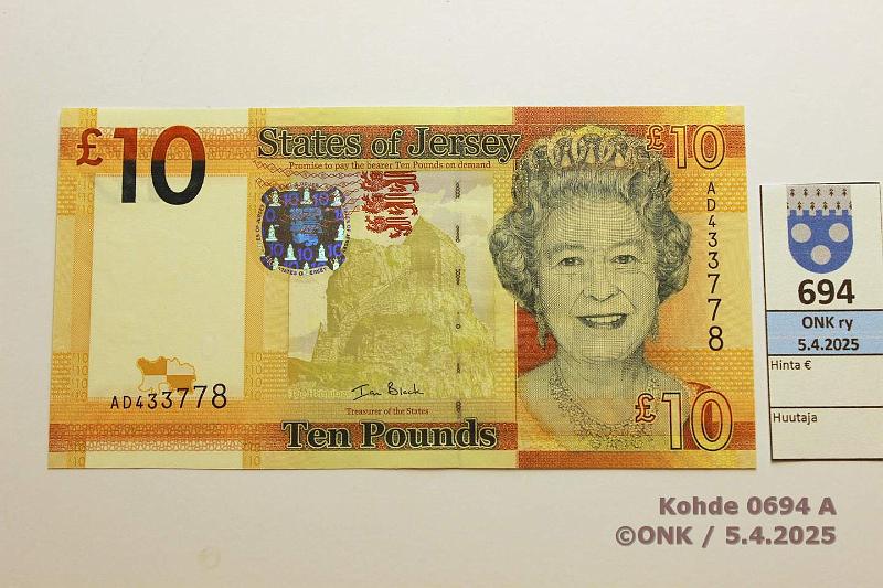 k-0694-a.jpg - Kohde 694 (kuva 1/2), lhthinta: 20 € / myyntihinta: 20 € Jersey 10  ND(2010) P#34, kunto: 9