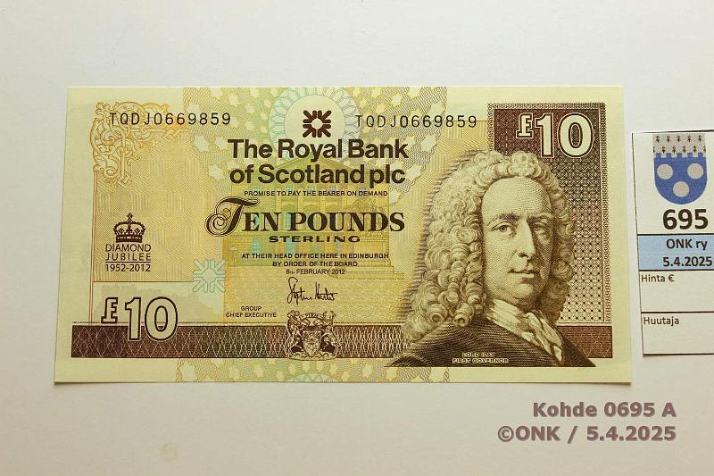 k-0695-a.jpg - Kohde 695 (kuva 1/2), lhthinta: 30 € / myyntihinta: 30 € Skotlanti 10  2012 P#368 Diamond jubilee 1952-2012, kunto: 9