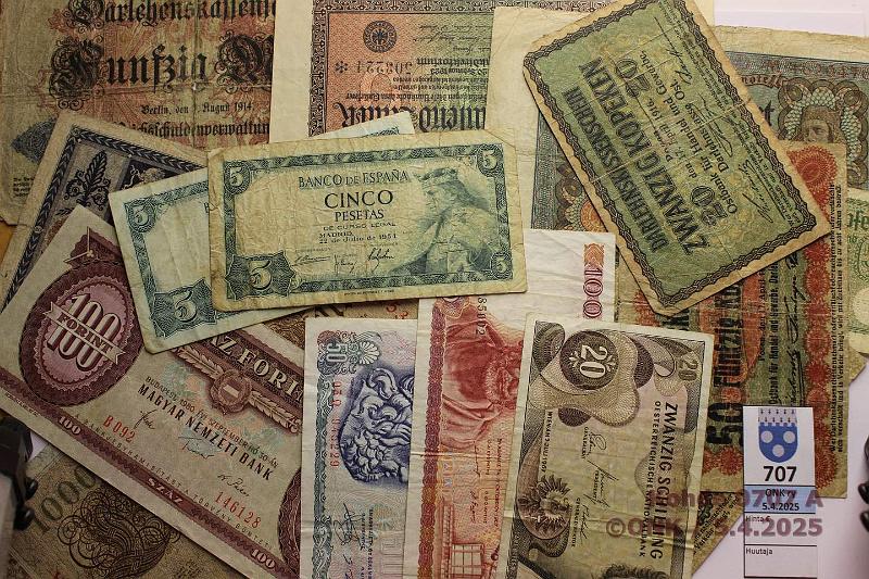 k-0707-a.jpg - Kohde 707 (kuva 1/2), lhthinta: 5 € / myyntihinta: 16 € Eurooppa (30) Belgia 50 + 100f; Espanja 5-200p(6); Irlanti 1p; Italia 500l; Itvalta 20 + 50s; Kreikka 50 + 100d; Saksa 5pf-20 000mk(9), 20, 50 kop + 1 rpl; Turkki 50 + 100l(2); Unkari 100f, kunto: 2-8