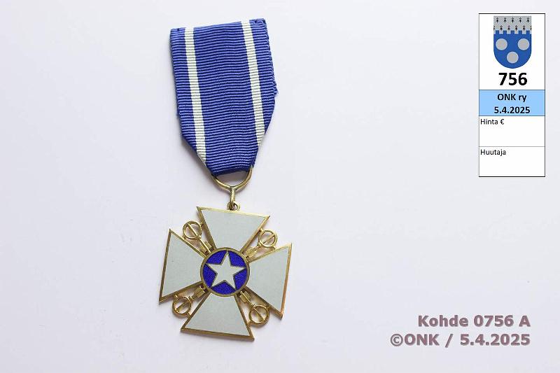 k-0756-a.jpg - Kohde 756 (kuva 1/2), lhthinta: 160 € / ei tarjouksia Vankeinhoidon ansioristi N:o 45, kunto: 9
