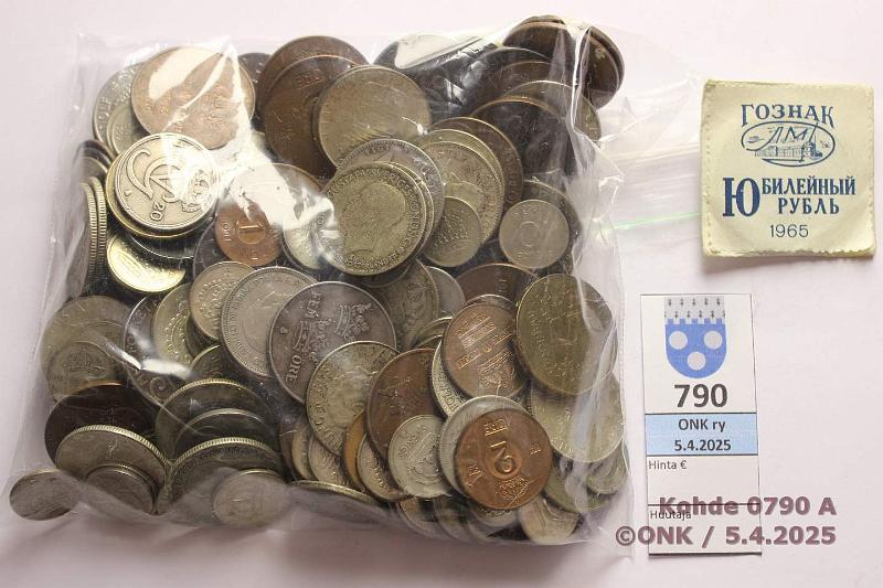 k-0790-a.jpg - Kohde 790, lhthinta: 10 € / myyntihinta: 23 € Muu maailma >800 g 1900-luku Posin Ruotsia, hyvin hopeaa (10-1kr) mukana, kunto: 3-9