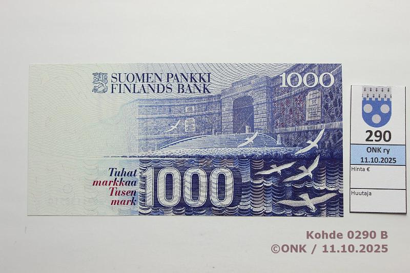 k-0290-b.jpg - Kohde 290 (kuva 2/2), l�ht�hinta: 800 &euro; / ei tarjouksia 1000 mk 1986 899-sarja SNY 201.2 8991138510 HOL-Hes, korvaava, kunto: 9