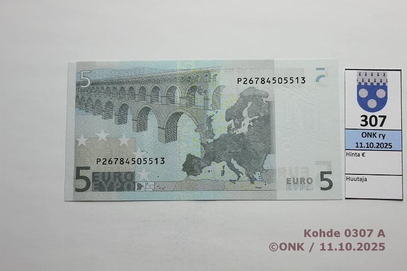 k-0307-a.jpg - Kohde 307, lhthinta: 20 € / ei tarjouksia Hollanti 1/2/P/E10 P26784505513 E010 H3 Tri, kunto: 9