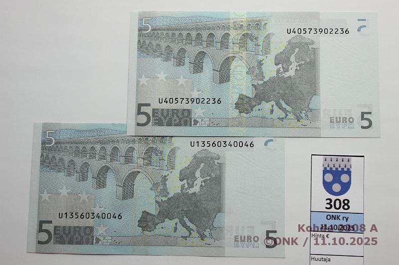 k-0308-a.jpg - Kohde 308 (kuva 1/2), lhthinta: 18 € / ei tarjouksia Ranska (2) 1/2/U/L22 U13560340046 L022 C2 Tri, U40573902236 L022 J4 Tri, tyyppi 1, var A, kunto: 9