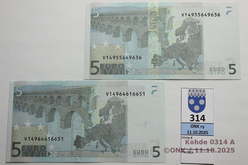 k-0314-a.jpg - Kohde 314 (kuva 1/2), l�ht�hinta: 18 &euro; / ei tarjouksia Espanja (2) 1/2/V/M12 V14964616651 M012 E6 Tri, V14955649636 M012 C3 Tri, var A, kunto: 8, 9