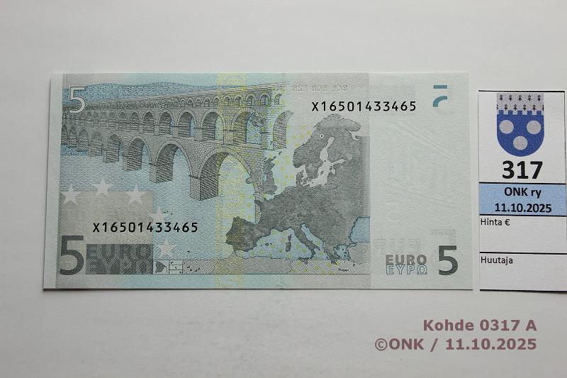 k-0317-a.jpg - Kohde 317 (kuva 1/2), lhthinta: 10 € / ei tarjouksia Saksa 1/2/X/R4 X16501433465 R004 D6 Tri, var B, kunto: 9