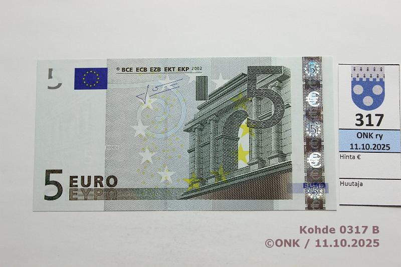 k-0317-b.jpg - Kohde 317 (kuva 2/2), lhthinta: 10 € / ei tarjouksia Saksa 1/2/X/R4 X16501433465 R004 D6 Tri, var B, kunto: 9